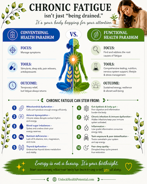 Chronic Fatigue Isn't Just Being Drained: 10 Hidden Root Causes

