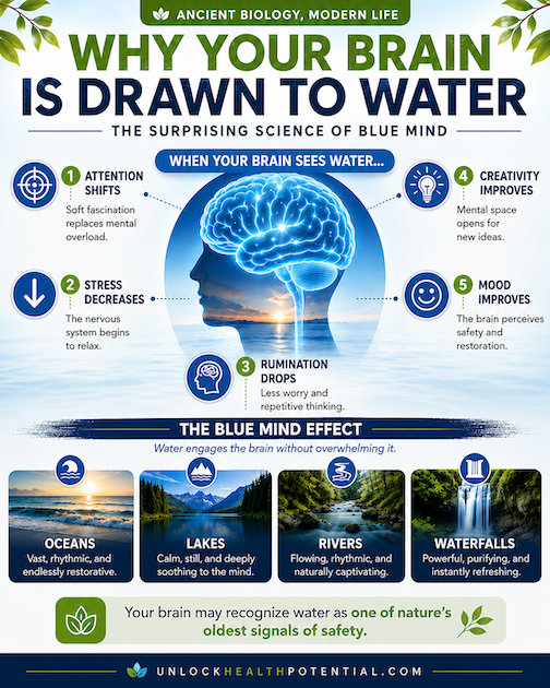 Why Your Brain Is Drawn to Water Graphic