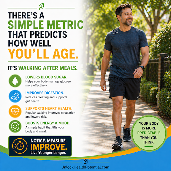 Longevity Scorecard Series — Part 8: Why Walking After Meals Supports Healthy Aging and Longevity